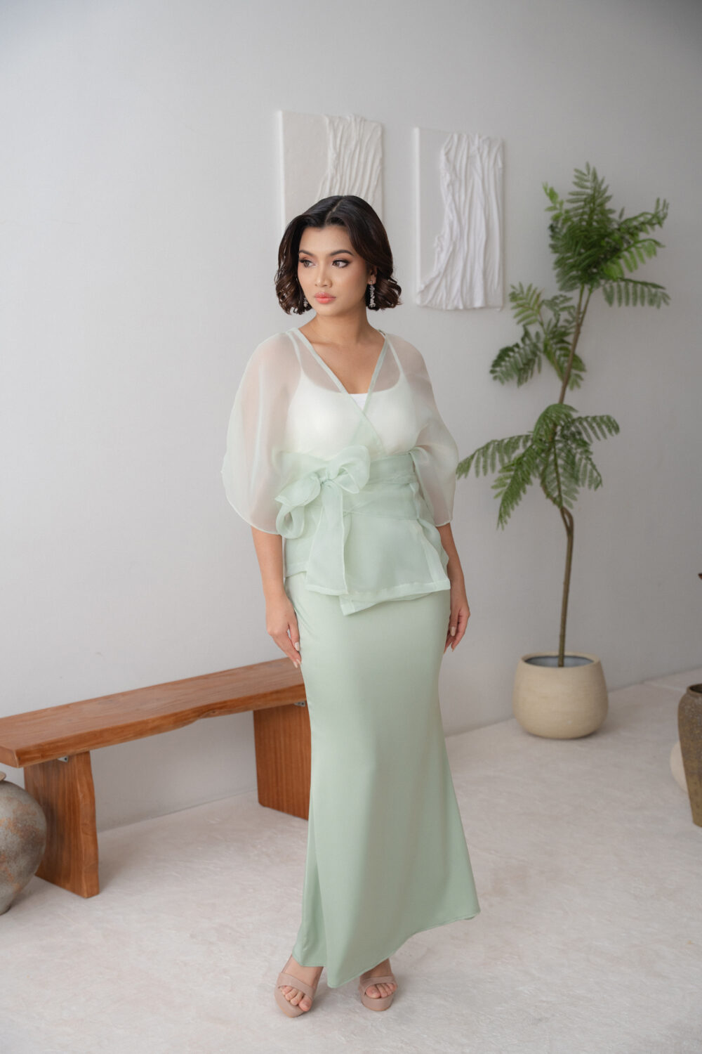 Aster Kurung Mint Green