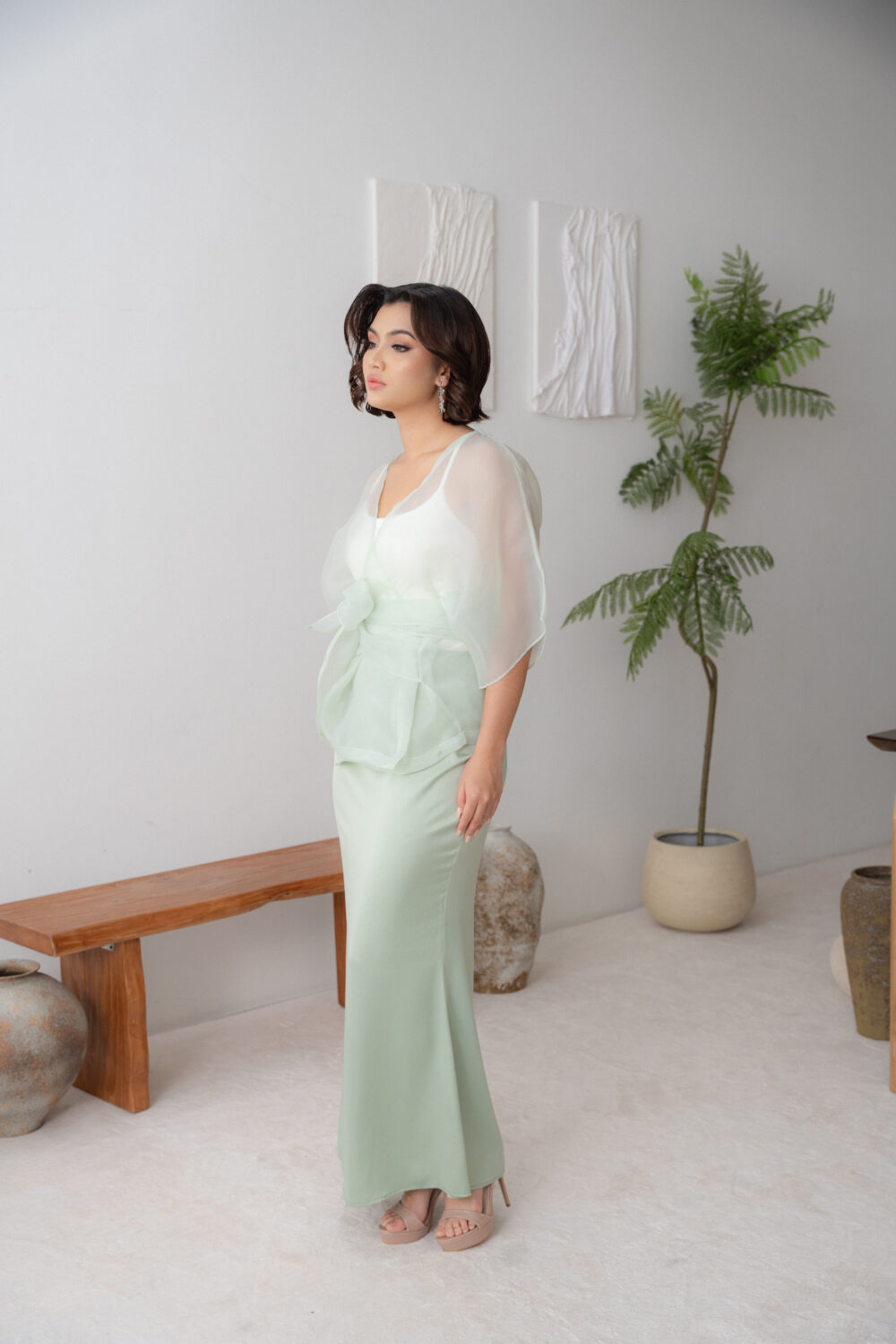Aster Kurung Mint Green - Image 2